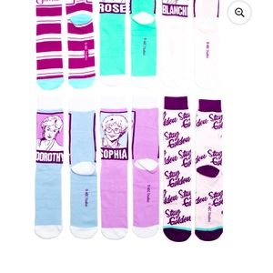The golden girls 6 pack of socks shoe size 8-12
